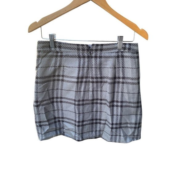J. Crew Womens Gray Plaid Tweed Mini Skirt I Size: 6 - Picture 6 of 10